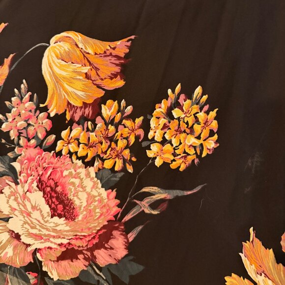 ASOS Bardot Midi Dress in Floral Print Size 4 - Picture 7 of 8